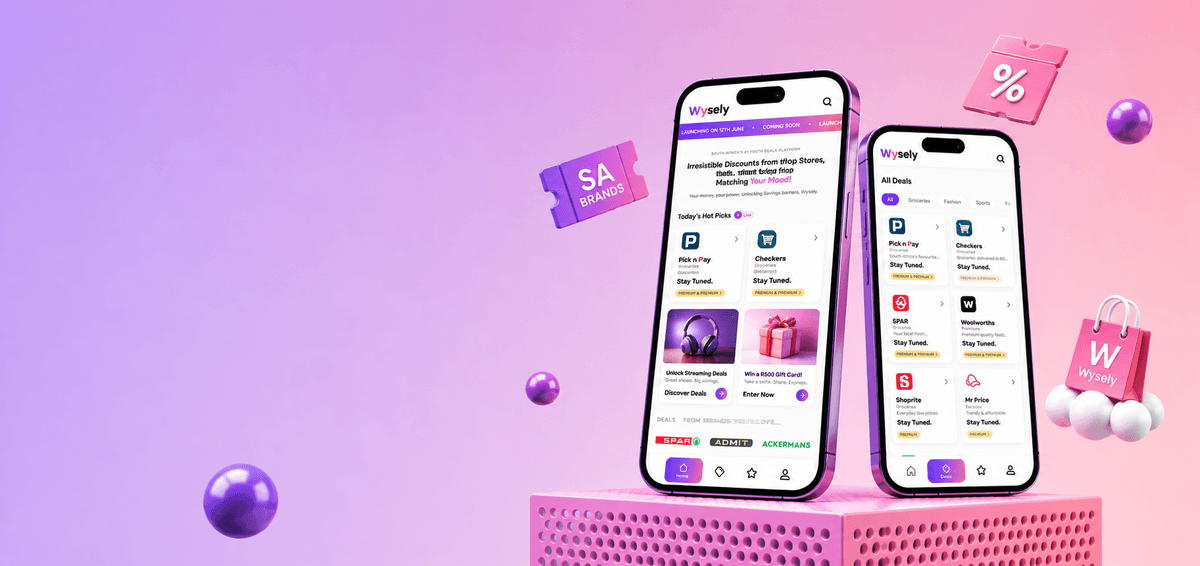 Wysely app preview on mobile devices